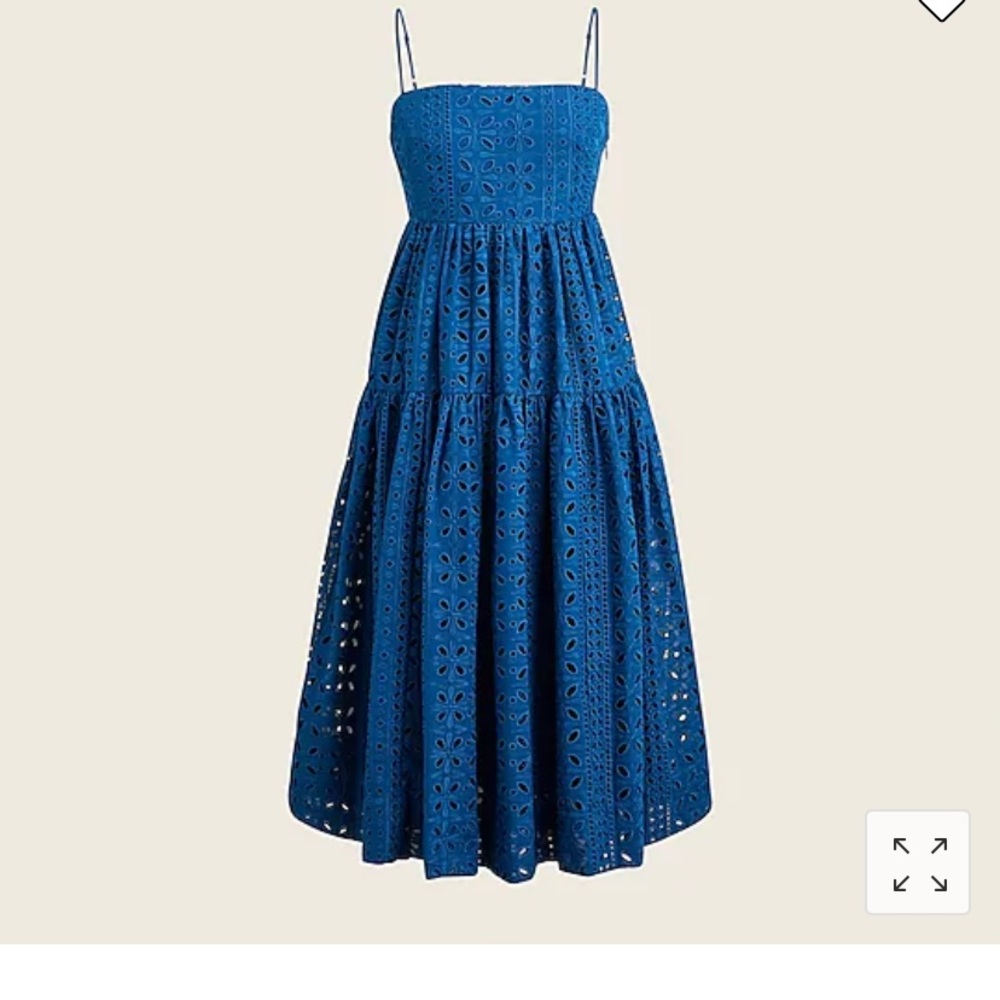 J.Crew Blue Eyelet Dress. Size 4.